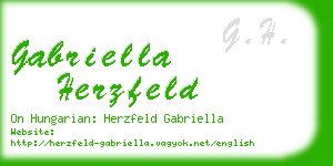 gabriella herzfeld business card